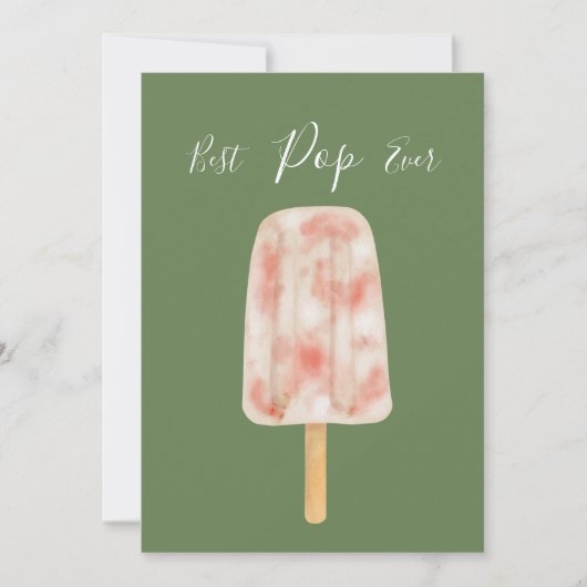 Meilleur Papa Ever Carte drôle de popsicle pour la (Devant)