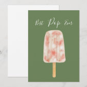 Meilleur Papa Ever Carte drôle de popsicle pour la (Devant / Derrière)