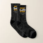 Meilleur papa Ever | Father's Day<br><div class="desc">Happy fathers day socks featuring the text best daddy ever,  a personalized message,  and your kids names.</div>