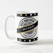 Meilleur Papa Ever Tasse Personnalisée de la Fête (Gauche)