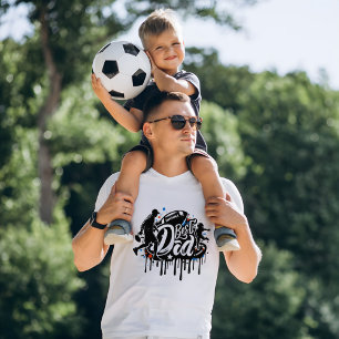 Meilleur papa Football père et fils, t-shirt graff
