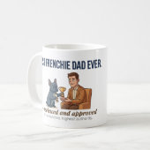 Meilleur Papa Frenchie Ever Mug de Récompense Drôl (Devant gauche)