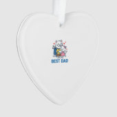 Meilleur Papa Golf Chat Câlin Mignon Design Vector (devant)