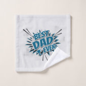 Meilleur papa jamais (Gant de toilette)