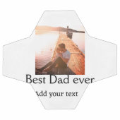 Meilleur papa jamais ajouter nom image fête des pè (Plat)