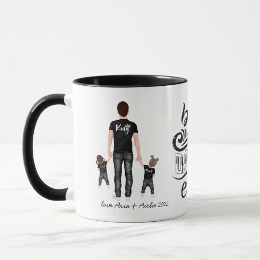 Meilleur papa jamais | Ajouter Votre Photo Mug (Gauche)