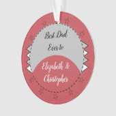 Meilleur papa jamais avec des noms rouge et gris (devant)