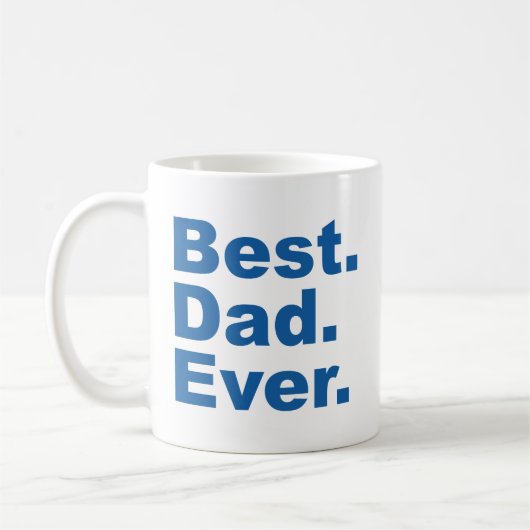Meilleur Papa Jamais Café Mug (Gauche)