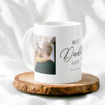 Meilleur Papa Jamais Calligraphie Photo Café Mug<br><div class="desc">Minimalist Best Daddy Ever dans le serif élégant.</div>