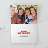 Meilleur. Papa. Jamais. Carte photo fête des pères (Intérieur)