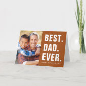 Meilleur. Papa. Jamais. Carte photo fête des pères (Devant)