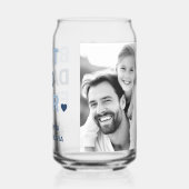 Meilleur papa jamais coeur bleu fête des pères pho (Verso)