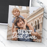 Meilleur Papa Jamais Cool Moderne Stitch Photo per<br><div class="desc">Ce design simple et moderne est composé d'une typographie serif et cursive et d'ajouter une photo personnalisée</div>