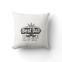 Meilleur papa jamais Coussin décoratif - Décor mai