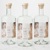 Meilleur papa jamais" Étiquette personnalisé de no (Bouteilles)