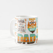 Meilleur papa jamais Fête des pères Mug classique, (Devant gauche)