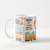 Meilleur papa jamais Fête des pères Mug classique, (Gauche)