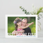 Meilleur papa jamais | Fête des pères photo carte  (Debout devant)