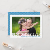 Meilleur papa jamais | Fête des pères photo carte  (Devant/Arrière en situation)