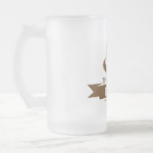 Meilleur Papa Jamais Frosted Glass Beer Mug (Gauche)