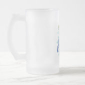 Meilleur Papa Jamais Frosted Glass Beer Mug (Gauche)