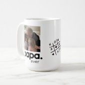 Meilleur Papa Jamais Grand Photo Mug (Devant gauche)