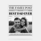 Meilleur Papa Jamais Journal Photo personnalisée (Recto)