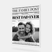 Meilleur Papa Jamais Journal Photo personnalisée (Angle)