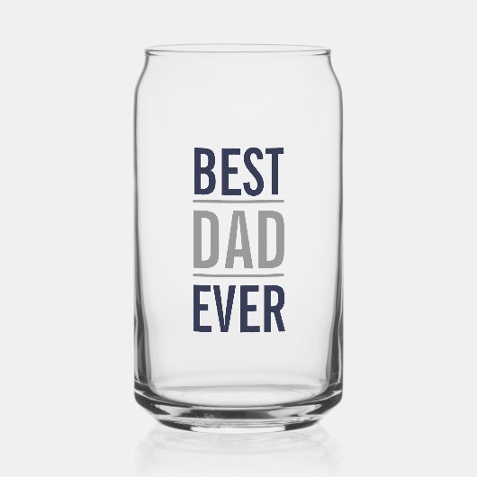 Meilleur papa jamais | Marine moderne bleu et gris (Recto)