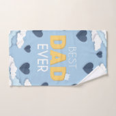 Meilleur papa jamais mignonne Fête des pères (Serviette à main)