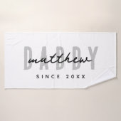 Meilleur Papa Jamais Moderne Élégante Fête des pèr (Serviette de bain)