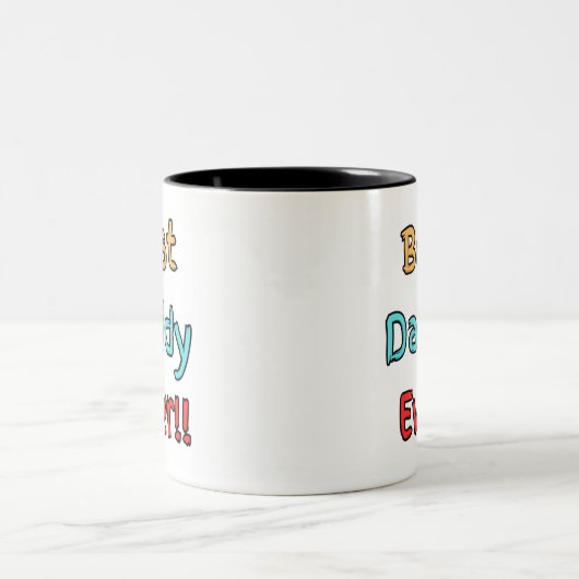 Meilleur Papa Jamais Mug (Centre)