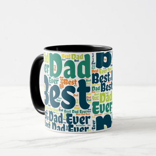 Meilleur papa jamais Mug (Devant gauche)