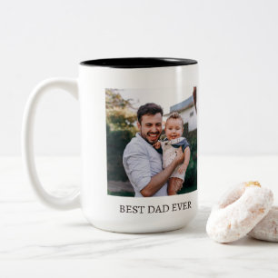 Meilleur Papa Jamais Mug Café Personnalisé Photo C