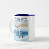 Meilleur Papa Jamais Mug De Café À Deux Tons (Devant gauche)