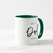 Meilleur Papa Jamais Mug Moderne Mug Deux Tons De  (Devant droit)