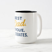 Meilleur Papa Jamais Mug - Pas de débat Cadeau (Devant droit)