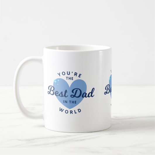 Meilleur papa jamais Mug pour la fête des pères (Gauche)
