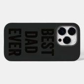 Meilleur papa jamais noir | Coque iPhone 6 (Verso (horizontal))