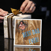 Meilleur papa jamais peint sur bois - carte photo