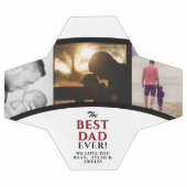 Meilleur papa Jamais Père's Day 3 Photo Collage (Plat)