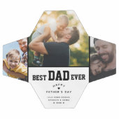 Meilleur papa jamais personnalisé 3 couleur Fête d (Plat)