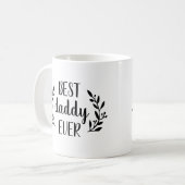 Meilleur Papa Jamais Personnalisé Café Mug (Devant gauche)