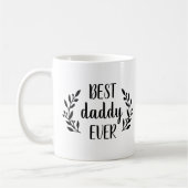 Meilleur Papa Jamais Personnalisé Café Mug (Gauche)