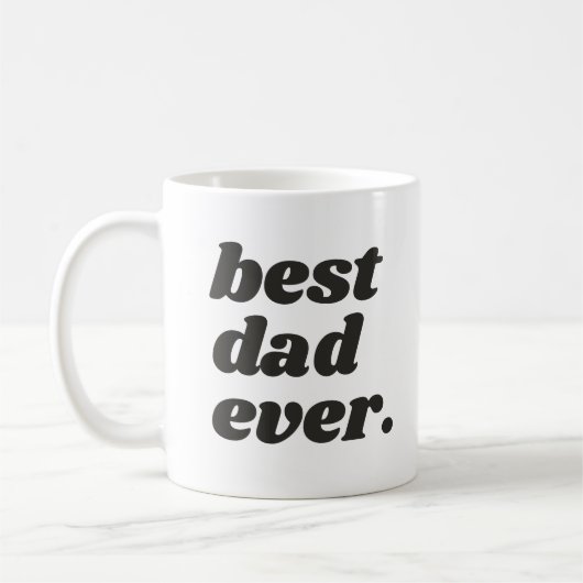 Meilleur papa Jamais Photo Café Mug (Gauche)