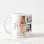 Meilleur Papa Jamais Photo Collage Café Mug (Gauche)