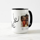 Meilleur Papa Jamais Photo Complète Café Mug Perso (Devant droit)