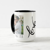 Meilleur Papa Jamais Photo Complète Café Mug Perso (Devant gauche)