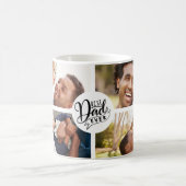 Meilleur Papa Jamais Quatre Photo Café Mug (Centre)