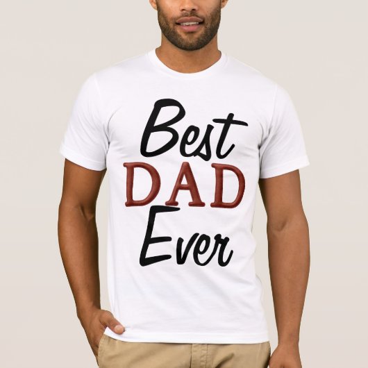 MEILLEUR PAPA JAMAIS T-SHIRT (Devant)